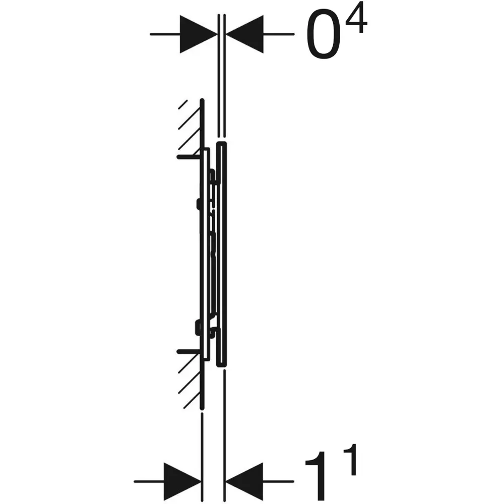 Фото 4 Панель смыва Geberit 115.620.JK.1 цвет серый Фото 4 Панель смыва Geberit 115.620.JK.1 цвет серый