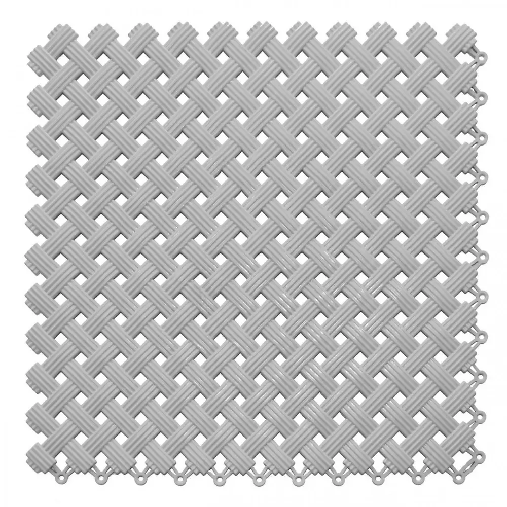 Фото Модульный коврик Пластфактор Aqua 34x34см цвет серый, 12шт Фото Модульный коврик Пластфактор Aqua 34x34см цвет серый, 12шт