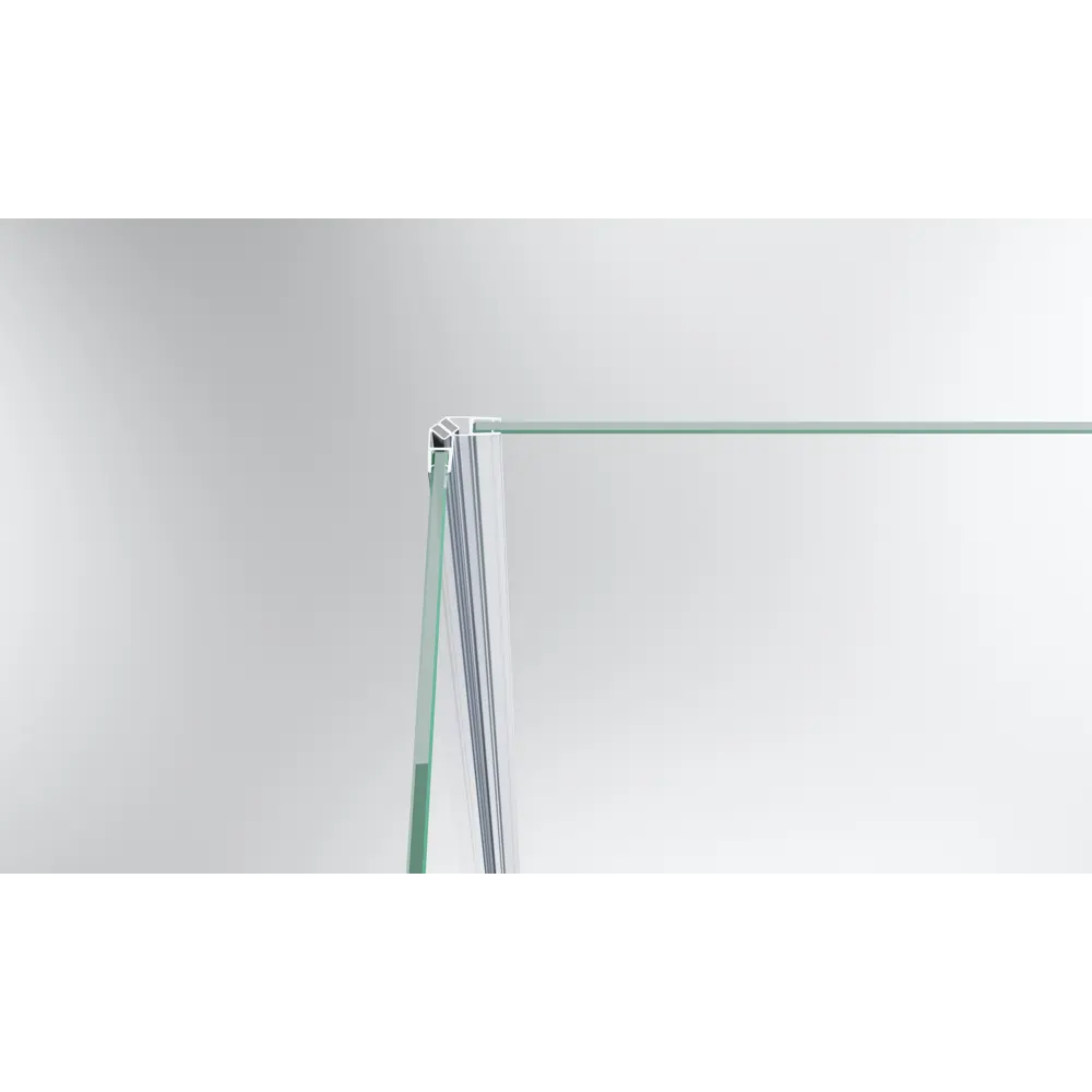 Фото 3 Душевой уголок Belbagno KRAFT-AH-12-100/90-C-Cr-L прямоугольник 100x90см хромированный профиль эффект стекла прозрачный