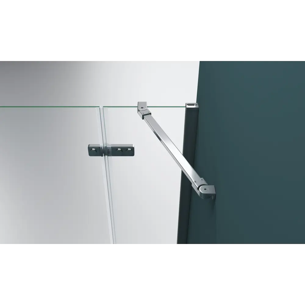 Фото 5 Душевой уголок Belbagno KRAFT-AH-12-100/90-C-Cr-L прямоугольник 100x90см хромированный профиль эффект стекла прозрачный