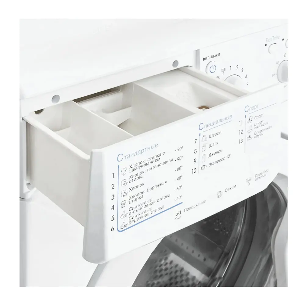 Фото 3 Стиральная машина Indesit Iwsc 6105 59.5x85x41.4 см 6 кг цвет белый Фото 3 Стиральная машина Indesit Iwsc 6105 59.5x85x41.4 см 6 кг цвет белый