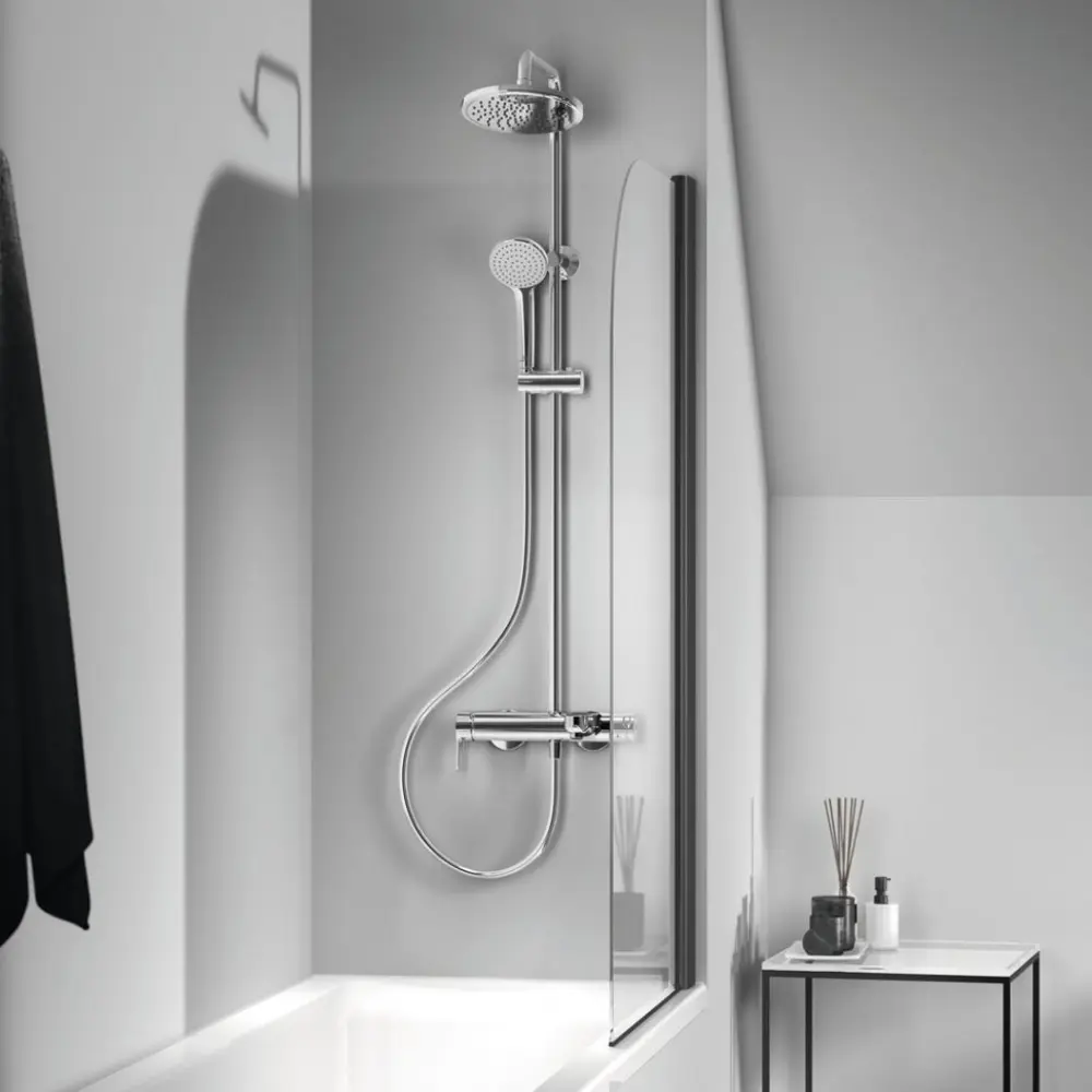 Фото Душевая стойка Ideal standard Idealrain cerafine o BC525AA 1 режимная цвет хром Фото Душевая стойка Ideal standard Idealrain cerafine o BC525AA 1 режимная цвет хром