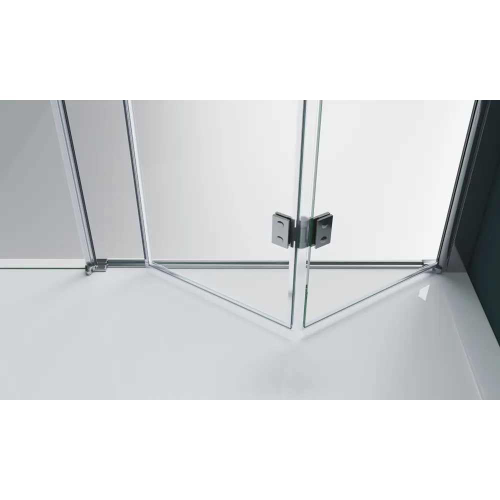Фото 4 Душевая дверь Belbagno Albano-BS-13-30+60-C-Cr 90см эффект стекла прозрачный складной Фото 4 Душевая дверь Belbagno Albano-BS-13-30+60-C-Cr 90см эффект стекла прозрачный складной