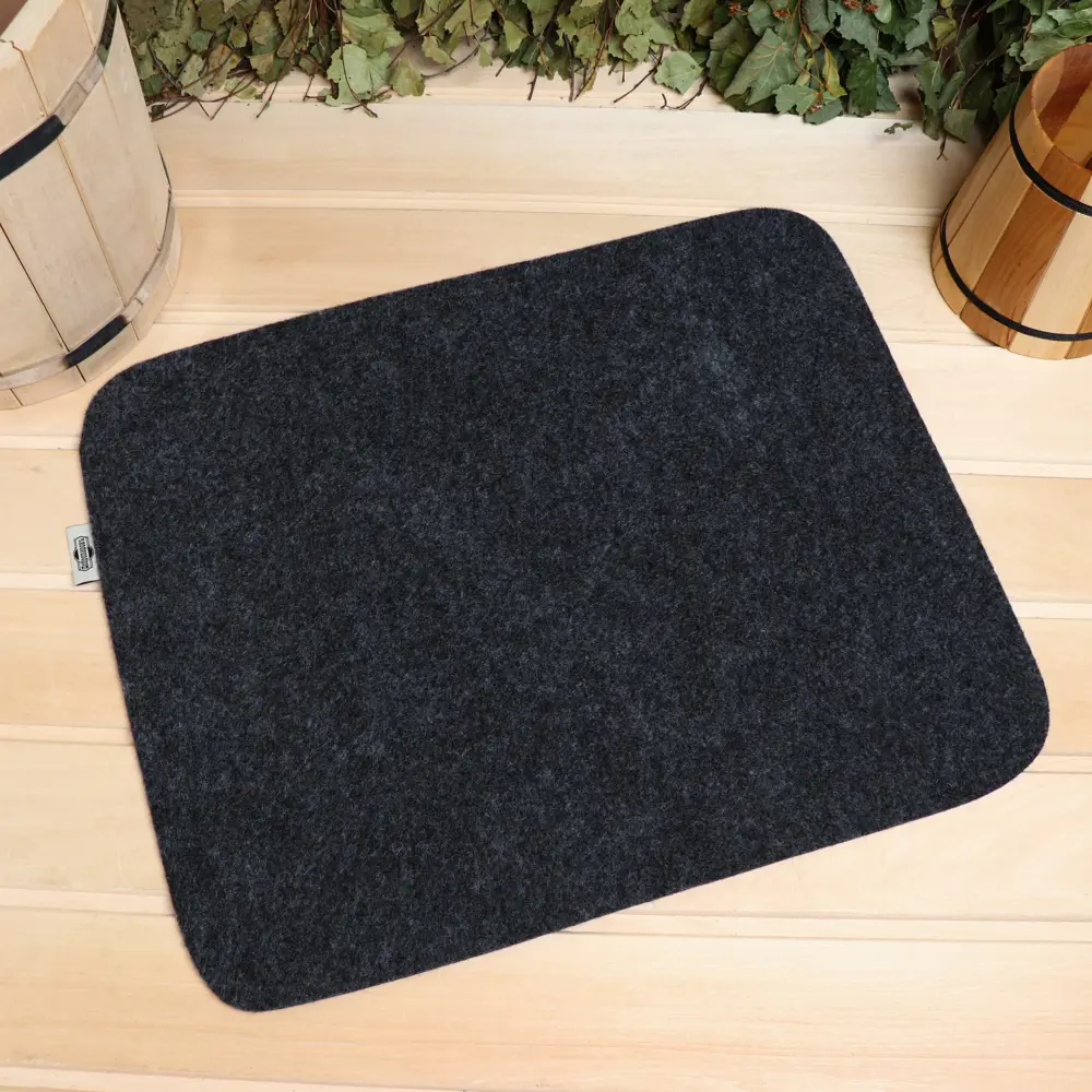 Фото Коврик для ванной комнаты Добропаровъ 1257217 47x38см цвет серый серебристый