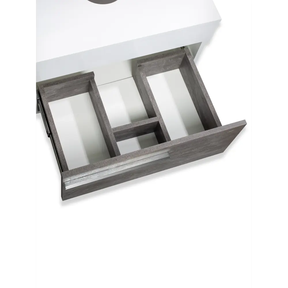 Фото 2 Тумба под раковину подвесная Runo Вудлайн 00-00001343Square 85см цвет белый, с раковиной Фото 2 Тумба под раковину подвесная Runo Вудлайн 00-00001343Square 85см цвет белый, с раковиной