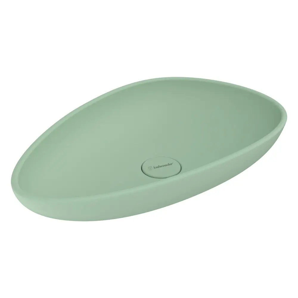 Фото 2 Раковина накладная Ambassador Kingston 58x37 см цвет зеленый Фото 2 Раковина накладная Ambassador Kingston 58x37 см цвет зеленый