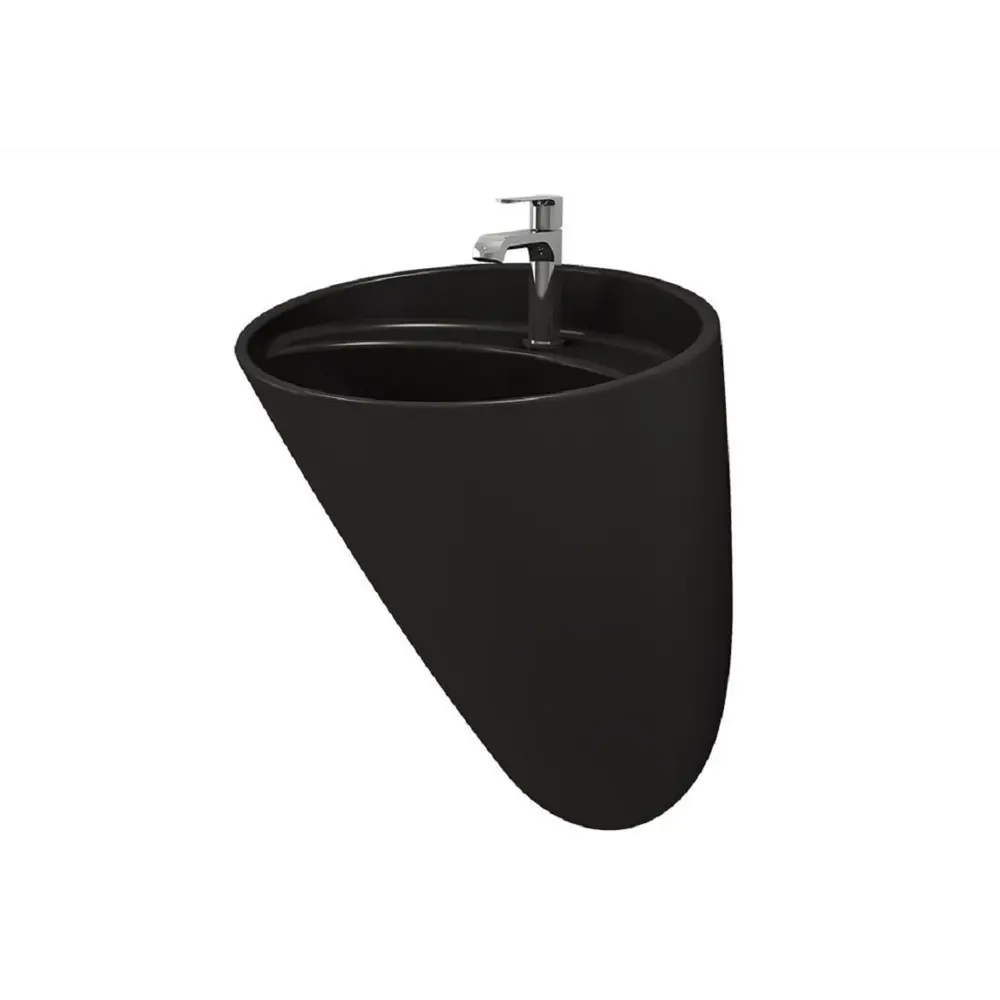 Фото 2 Раковина подвесная Ambassador Queen 53.5см цвет черный Фото 2 Раковина подвесная Ambassador Queen 53.5см цвет черный