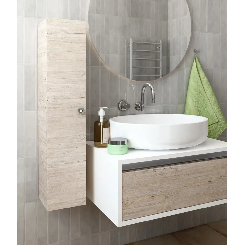 Фото 2 Шкаф подвесной Regent style виола1д левый 20x91.4см цвет пикар Фото 2 Шкаф подвесной Regent style виола1д левый 20x91.4см цвет пикар