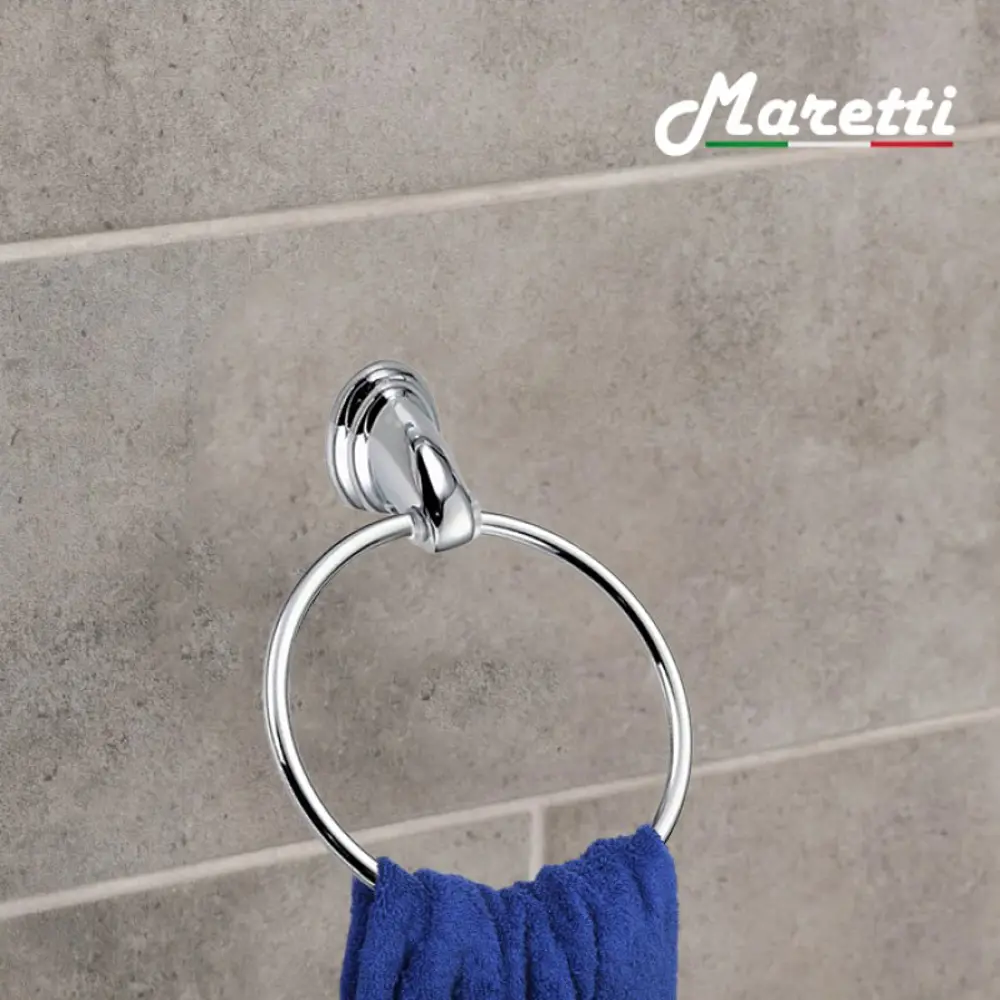 Фото 3 Полотенцедержатель настенный Maretti Karla KA8061010 кольцо цвет хром Фото 3 Полотенцедержатель настенный Maretti Karla KA8061010 кольцо цвет хром