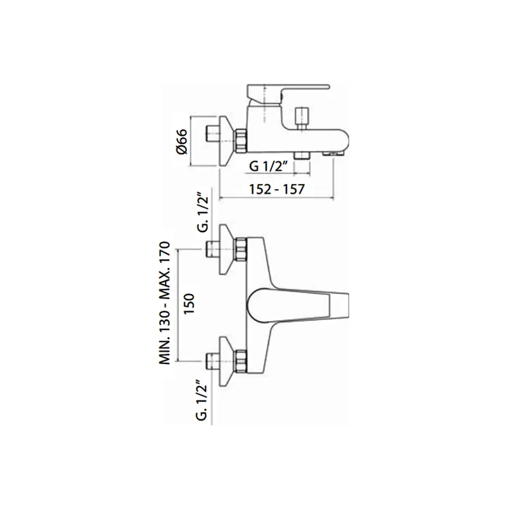 Фото 2 Смеситель для ванны Mamoli Logos 1722FB68L021 однорычажный с душевой лейкой цвет хром Фото 2 Смеситель для ванны Mamoli Logos 1722FB68L021 однорычажный с душевой лейкой цвет хром
