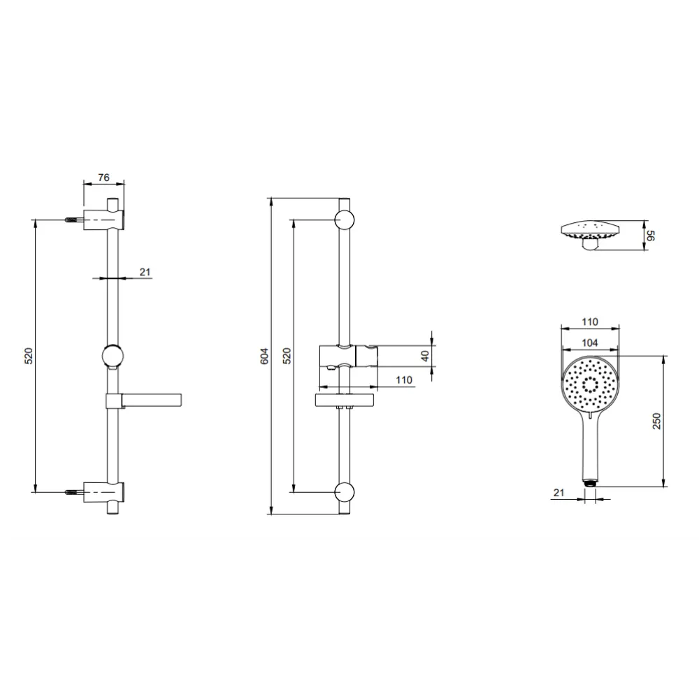 Фото 2 Душевой комплект Villeroy & Boch TVS00000900061 с ручным душем 3 режима хром Фото 2 Душевой комплект Villeroy & Boch TVS00000900061 с ручным душем 3 режима хром