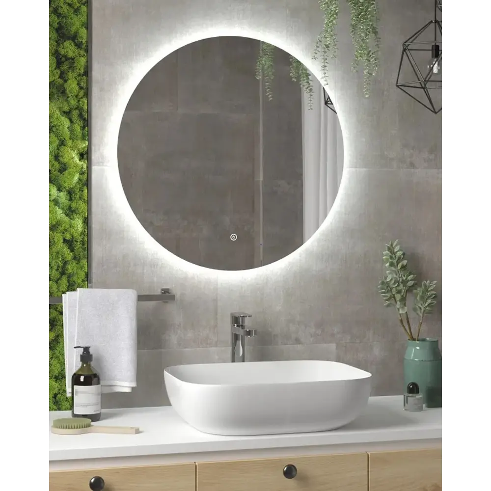 Фото 4 Зеркало для ванной Ceruttispa 9543 с подсветкой 60x60см Фото 4 Зеркало для ванной Ceruttispa 9543 с подсветкой 60x60см