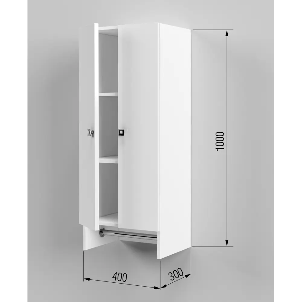 Фото Шкаф подвесной Regent style 40x100 см цвет белый Фото Шкаф подвесной Regent style 40x100 см цвет белый