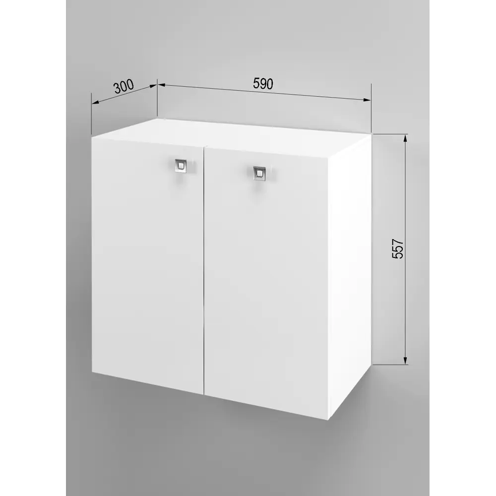 Фото Шкаф подвесной Regent style виола левый 59x55.7 см цвет белый Фото Шкаф подвесной Regent style виола левый 59x55.7 см цвет белый