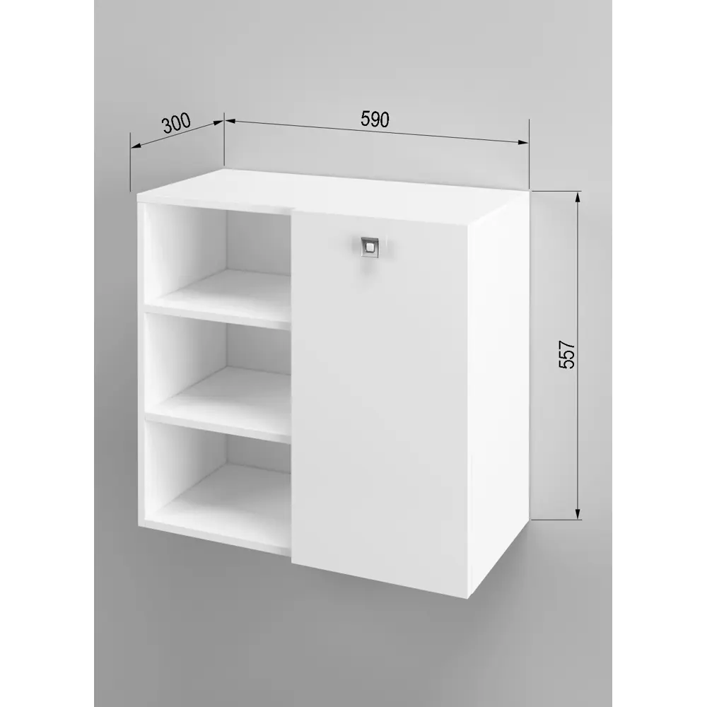 Фото Шкаф подвесной Regent style виола левый 59x55.7см цвет белый Фото Шкаф подвесной Regent style виола левый 59x55.7см цвет белый