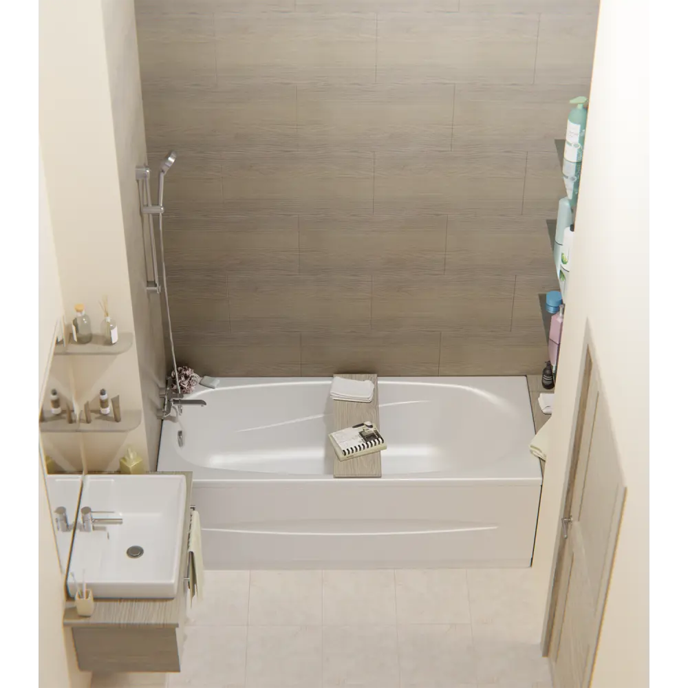 Фото 3 Экран под ванну Leman 3.2.VAK.DP.160 160x56см цвет белый Фото 3 Экран под ванну Leman 3.2.VAK.DP.160 160x56см цвет белый