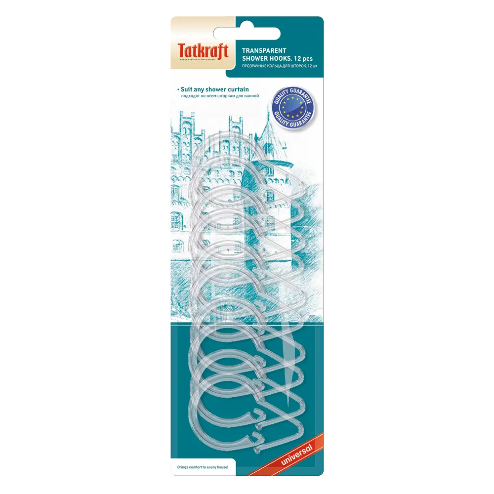 Фото Кольца для шторок TatKraft Olympic, 12 шт