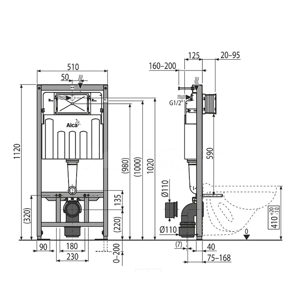 Фото 3 Комплект 3 в 1 инсталляция AlcaPlast с подвесным унитазом Cerutti Spa Sella aria CT7183 кнопка белая 3 Фото 3 Комплект 3 в 1 инсталляция AlcaPlast с подвесным унитазом Cerutti Spa Sella aria CT7183 кнопка белая 3
