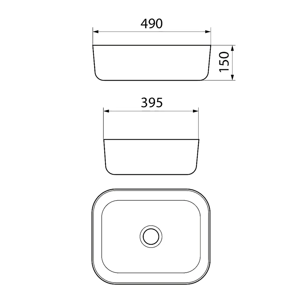Фото 6 Раковина накладная Point Афина 50 PN43041-PN000Z1BM 49см