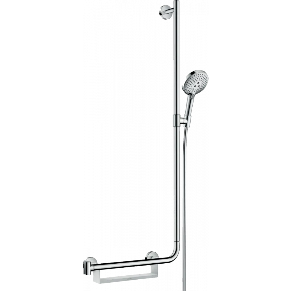 Фото Душевой набор Hansgrohe Raindance Select S 120 3jet EcoSmart со штангой 110 см правосторонний 26327000, хром Фото Душевой набор Hansgrohe Raindance Select S 120 3jet EcoSmart со штангой 110 см правосторонний 26327000, хром