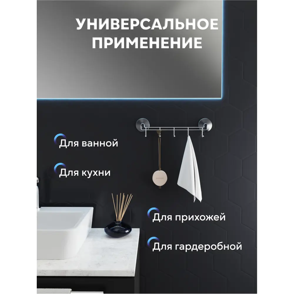 Фото 6 Крючок для ванной Fora 25049 цвет хром Фото 6 Крючок для ванной Fora 25049 цвет хром