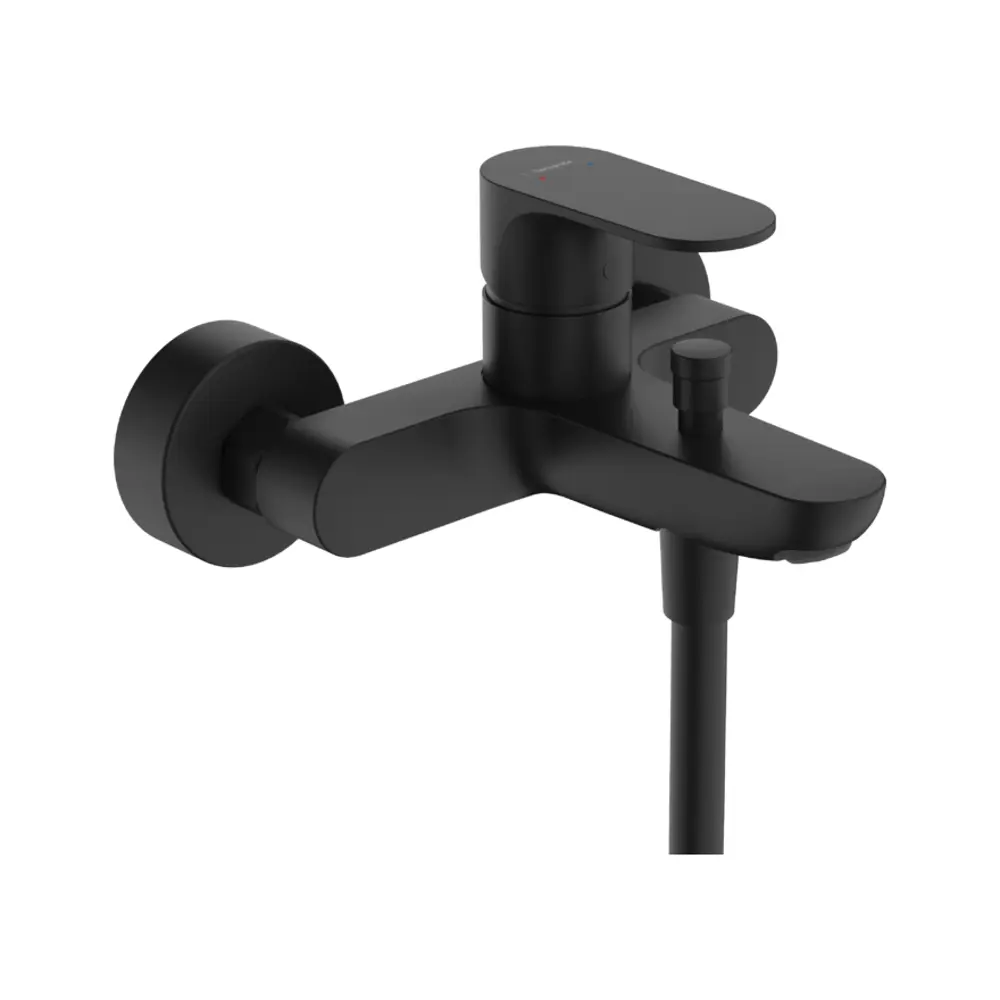 Фото Смеситель для ванны Hansgrohe 72443670 однорычажный цвет черный матовый Фото Смеситель для ванны Hansgrohe 72443670 однорычажный цвет черный матовый