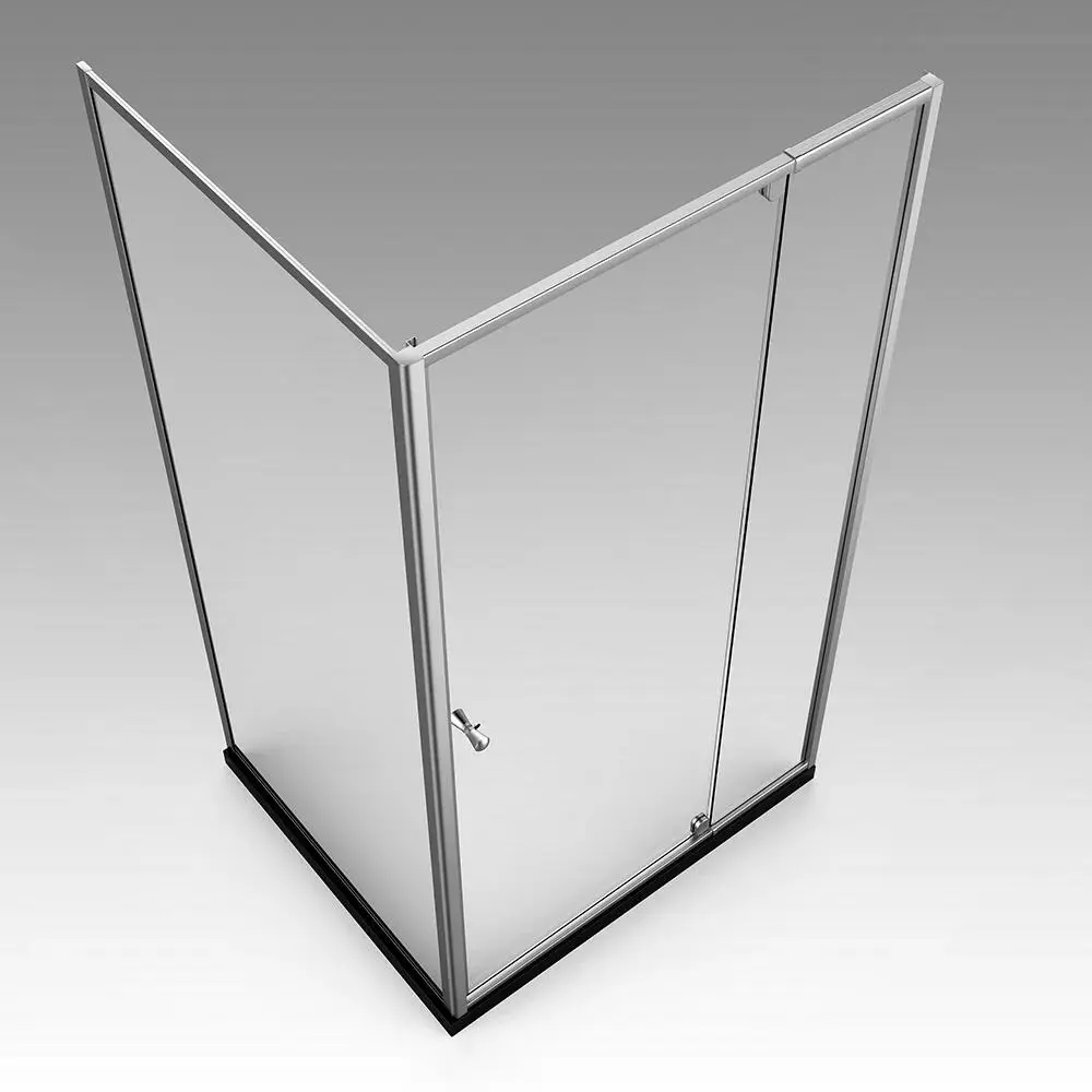 Фото 2 Душевой уголок Veconi RV032-8090-01-C5 прямоугольник 80x90см хромированный профиль эффект стекла прозрачный Фото 2 Душевой уголок Veconi RV032-8090-01-C5 прямоугольник 80x90см хромированный профиль эффект стекла прозрачный