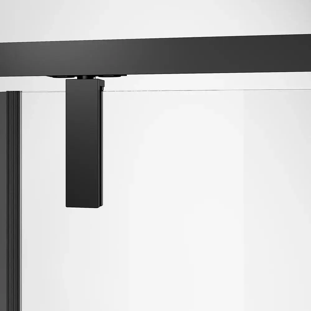 Фото 2 Душевой уголок Veconi RV033B-9090-01-C7 прямоугольник 90x90см черный профиль эффект стекла прозрачный