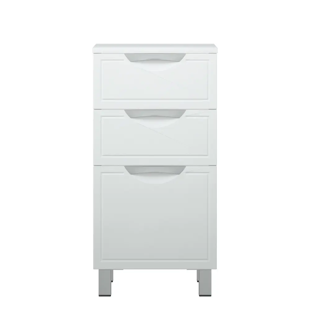 Фото Комод для ванной Corozo Монро 50.50x81.50x30см цвет белый Фото Комод для ванной Corozo Монро 50.50x81.50x30см цвет белый