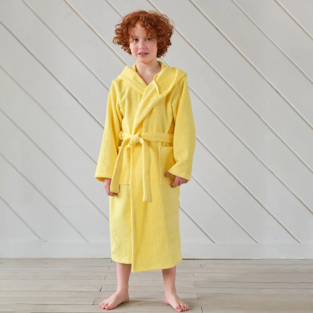 Фото 3 Банный халат Экономь и я 5129519 размер универсальный цвет жёлтый/золотой Фото 3 Банный халат Экономь и я 5129519 размер универсальный цвет жёлтый/золотой