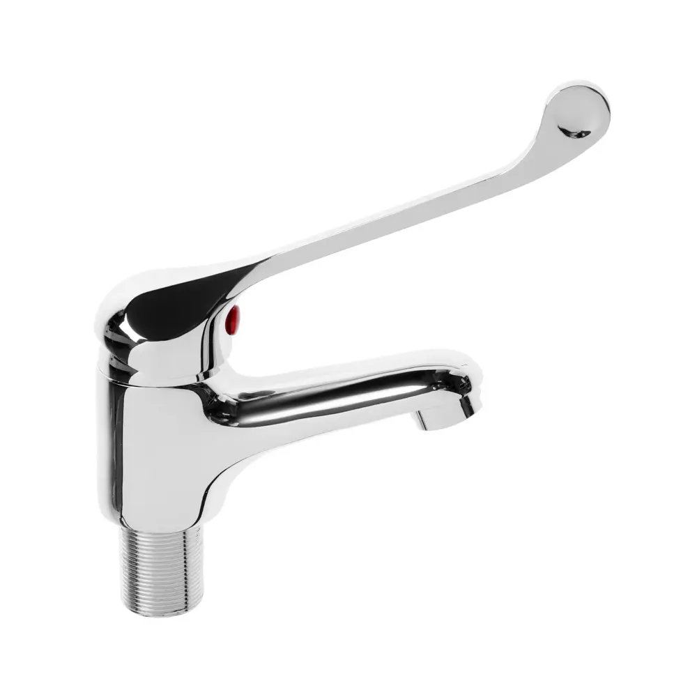 Фото Смеситель для раковины Центр сантехники 9485641 однорычажный цвет серебристый