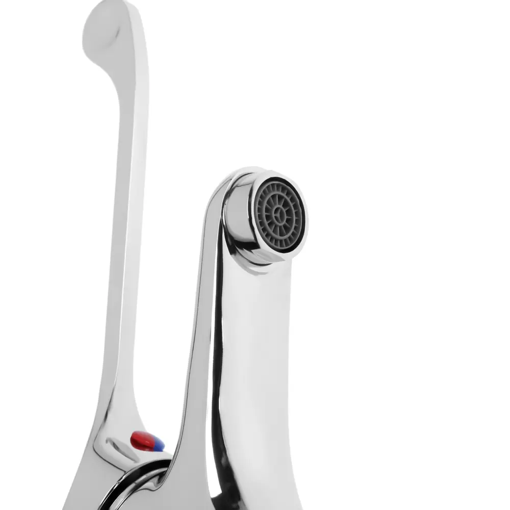 Фото 2 Смеситель для раковины Центр сантехники 9485641 однорычажный цвет серебристый