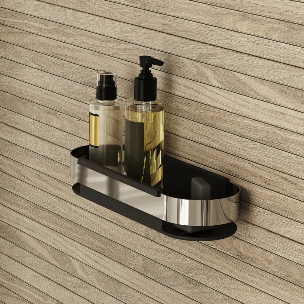 Фото Полка для ванной комнаты Iddis нержавеющая сталь 30x12.8 см SHE12SBi44 Фото Полка для ванной комнаты Iddis нержавеющая сталь 30x12.8 см SHE12SBi44