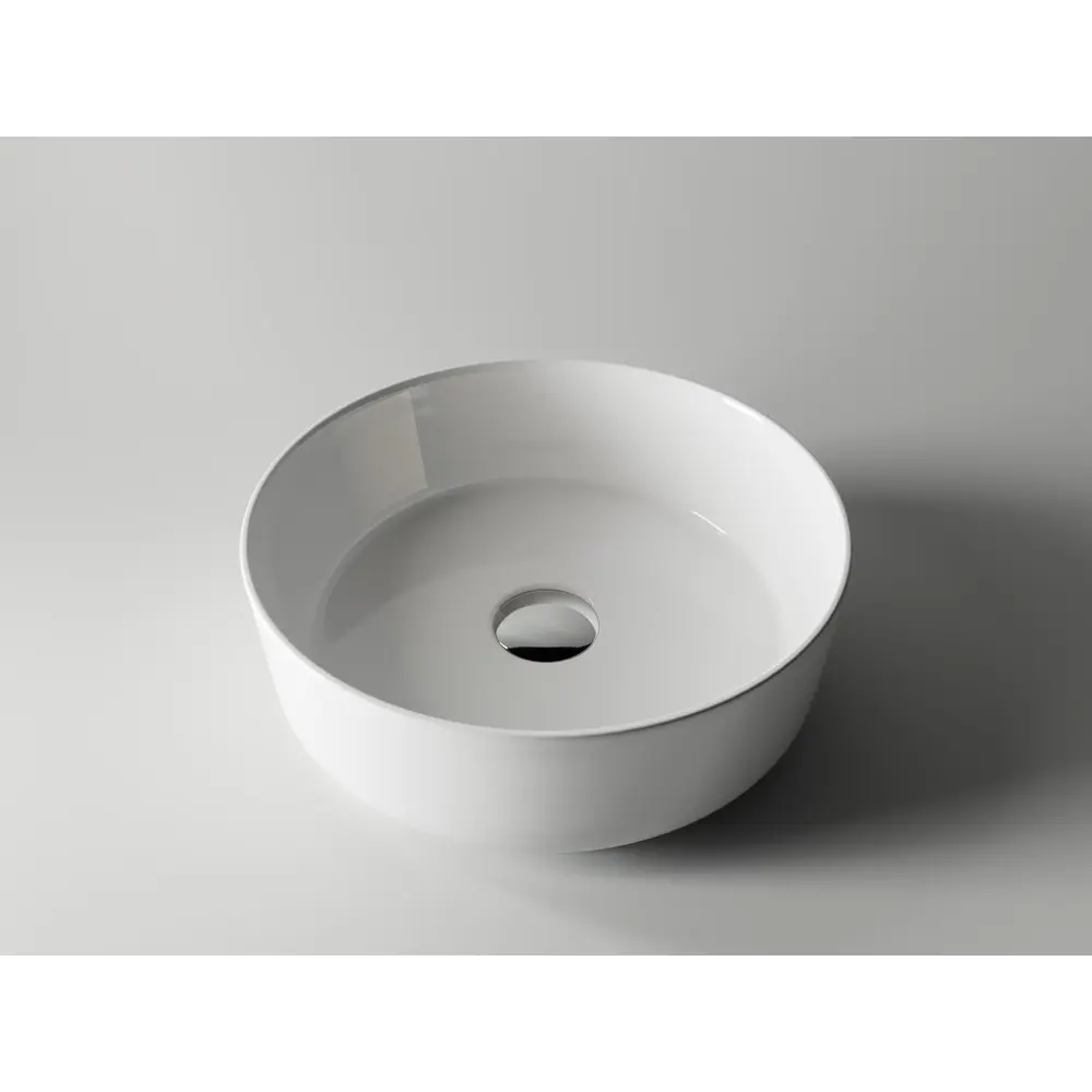 Фото 3 Накладная раковина CERAMICANOVA Element CN5001 круглая 36 см Фото 3 Накладная раковина CERAMICANOVA Element CN5001 круглая 36 см