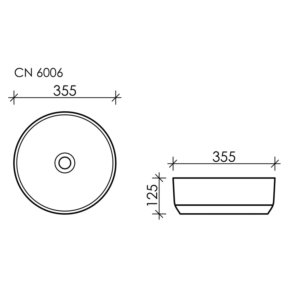 Фото Накладная раковина CERAMICANOVA Element круглая матовая 36 см CN6006 Фото Накладная раковина CERAMICANOVA Element круглая матовая 36 см CN6006