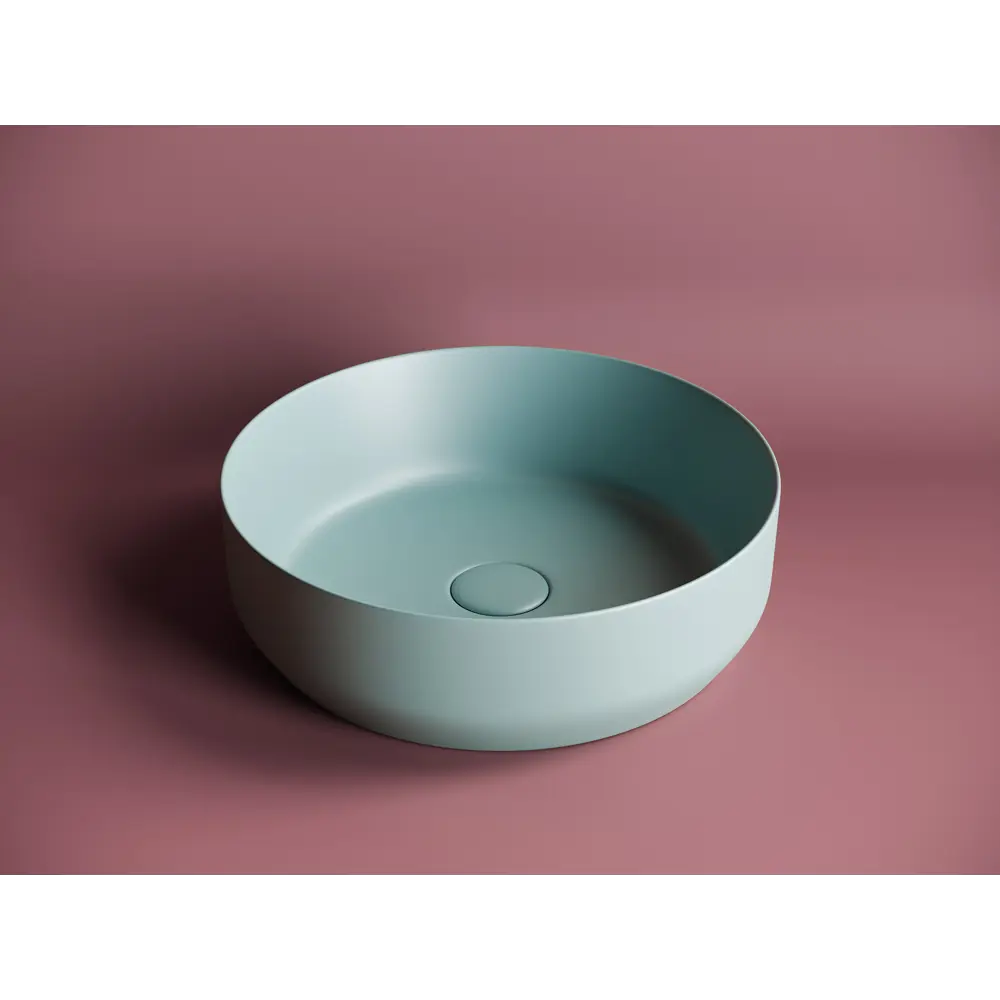 Фото 7 Накладная раковина CERAMICANOVA Element CN6022MLG 39x39 зеленый матовый круглая Фото 7 Накладная раковина CERAMICANOVA Element CN6022MLG 39x39 зеленый матовый круглая