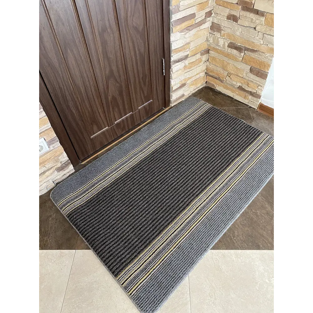 Фото Коврик для ванной комнаты L'CADESI 1715683 180x67см цвет серый серебристый Фото Коврик для ванной комнаты L'CADESI 1715683 180x67см цвет серый серебристый