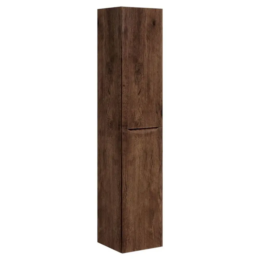Фото Шкаф для ванной комнаты Vincea Mia VSC-2M170RW-R подвесной 35x170см цвет темно-коричневый Фото Шкаф для ванной комнаты Vincea Mia VSC-2M170RW-R подвесной 35x170см цвет темно-коричневый