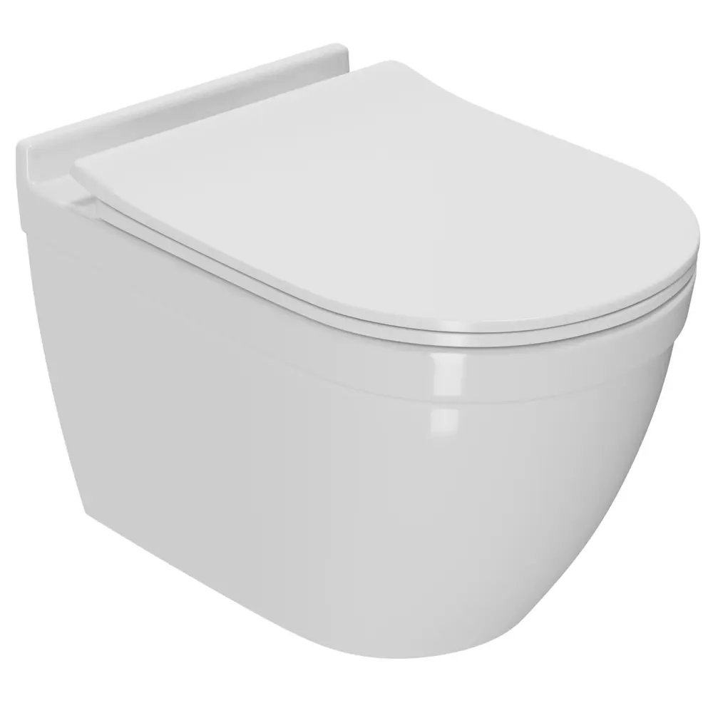 Фото 5 Комплект инсталляция с унитазом Bauedge 4501-7322-NT0002-PRO цвет белый