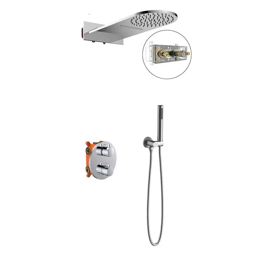 Фото Душевая стойка Vincea Vsfw VSFW-104TCH 2 режимная цвет хром Фото Душевая стойка Vincea Vsfw VSFW-104TCH 2 режимная цвет хром