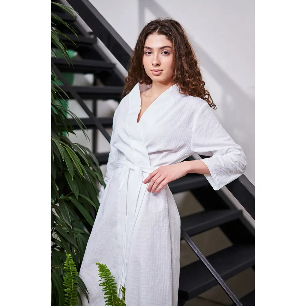 Фото 6 Банный халат Экономь и я 7089716 размер 42-44 цвет белый Фото 6 Банный халат Экономь и я 7089716 размер 42-44 цвет белый