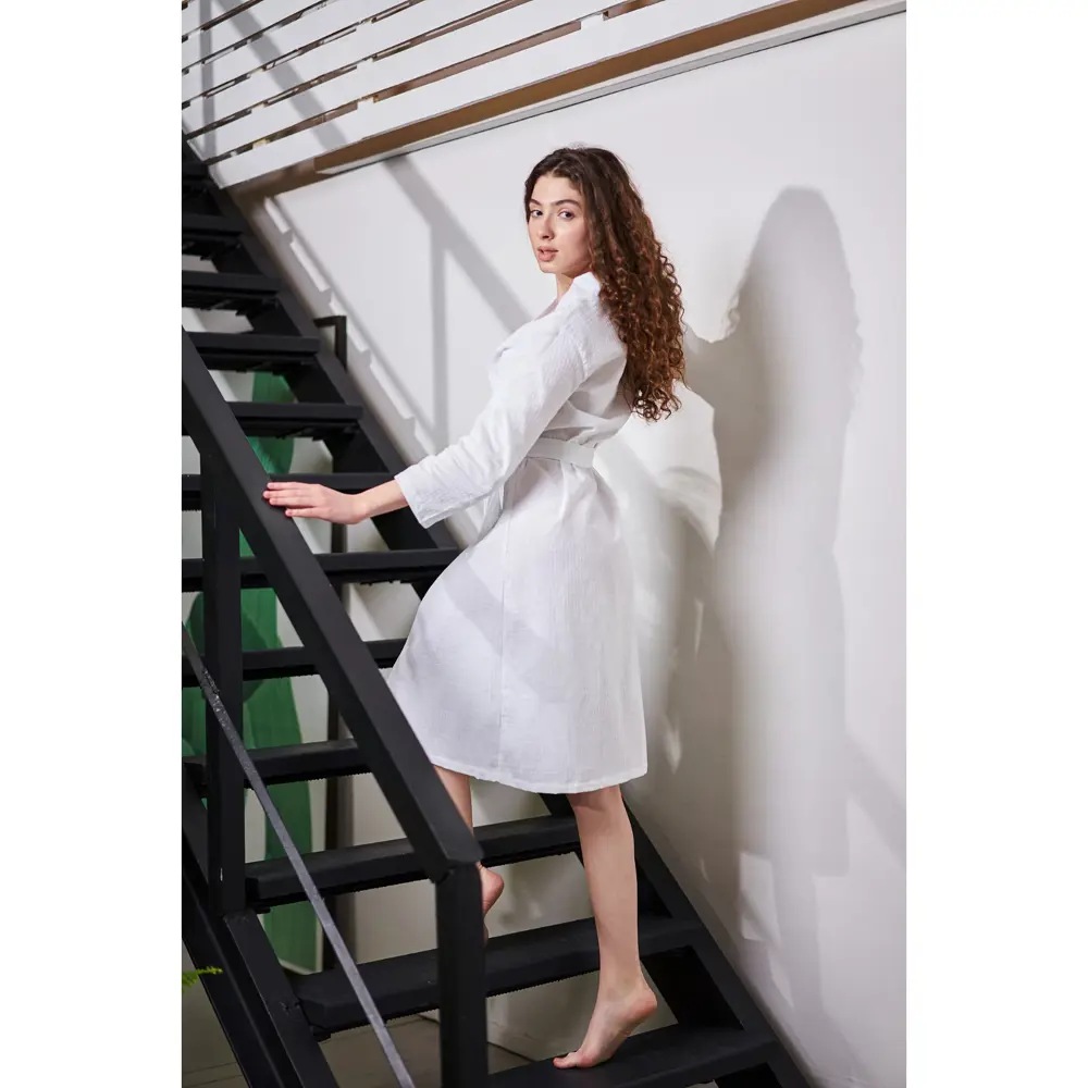 Фото 8 Банный халат Экономь и я 7089716 размер 42-44 цвет белый Фото 8 Банный халат Экономь и я 7089716 размер 42-44 цвет белый