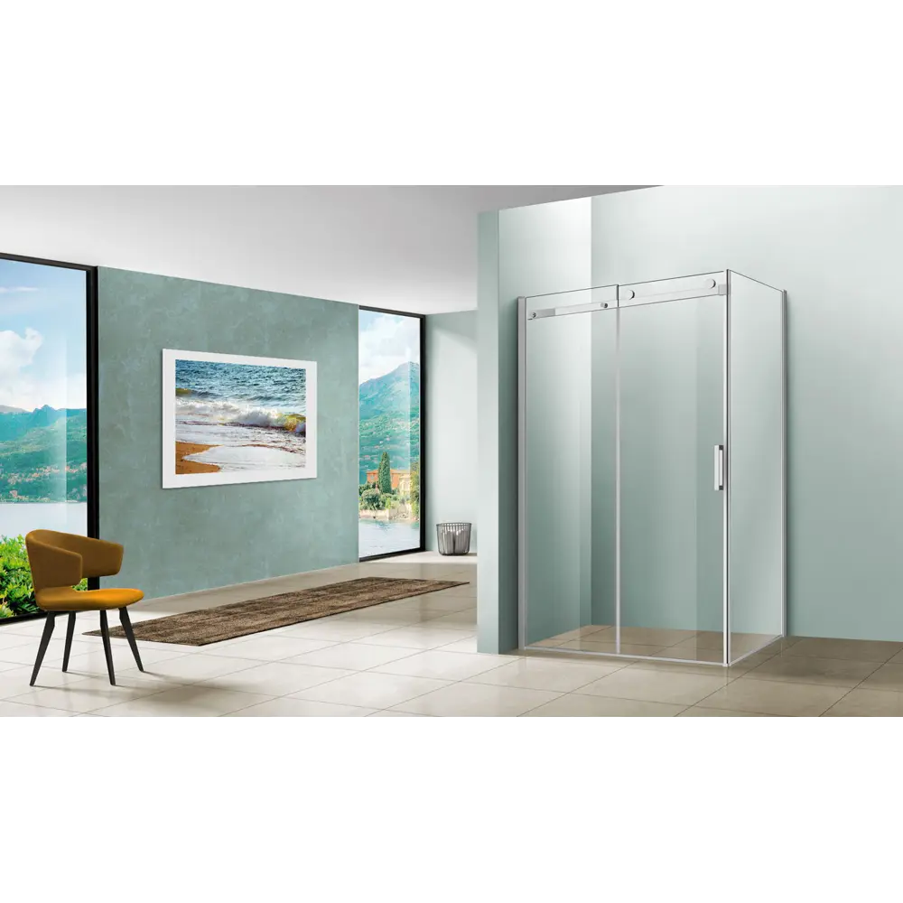 Фото Душевой уголок Vincea VSR-1C9014CL прямоугольник 140x90см хромированный профиль эффект стекла прозрачный Фото Душевой уголок Vincea VSR-1C9014CL прямоугольник 140x90см хромированный профиль эффект стекла прозрачный