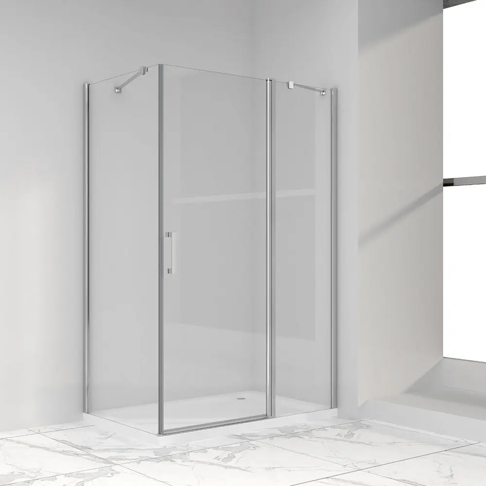 Фото Душевой уголок Vincea VSR-1O8010CL прямоугольник 100x80см хромированный профиль эффект стекла прозрачный Фото Душевой уголок Vincea VSR-1O8010CL прямоугольник 100x80см хромированный профиль эффект стекла прозрачный