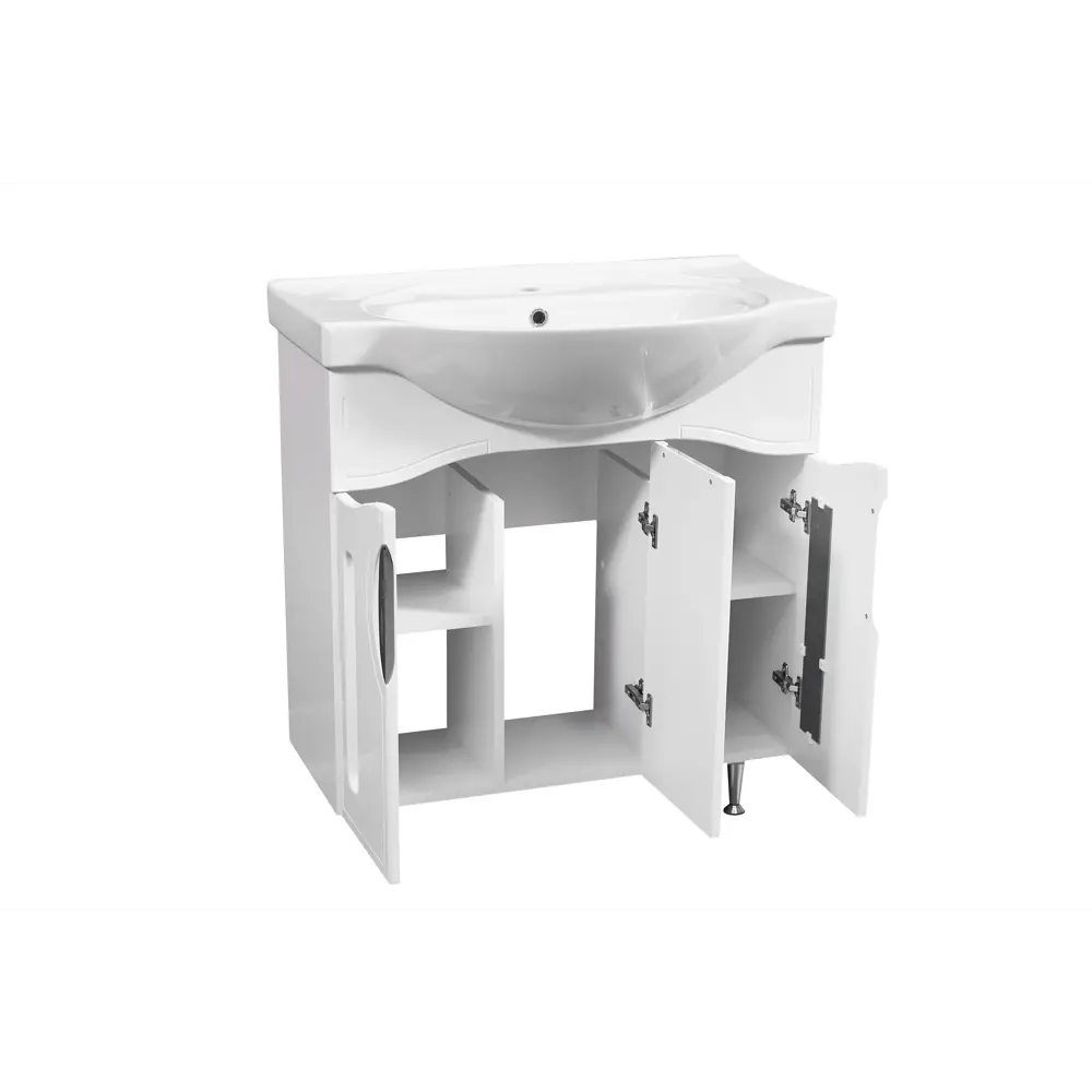 Фото 4 Тумба под раковину напольная Stella polar SP-00000202 77см цвет белый