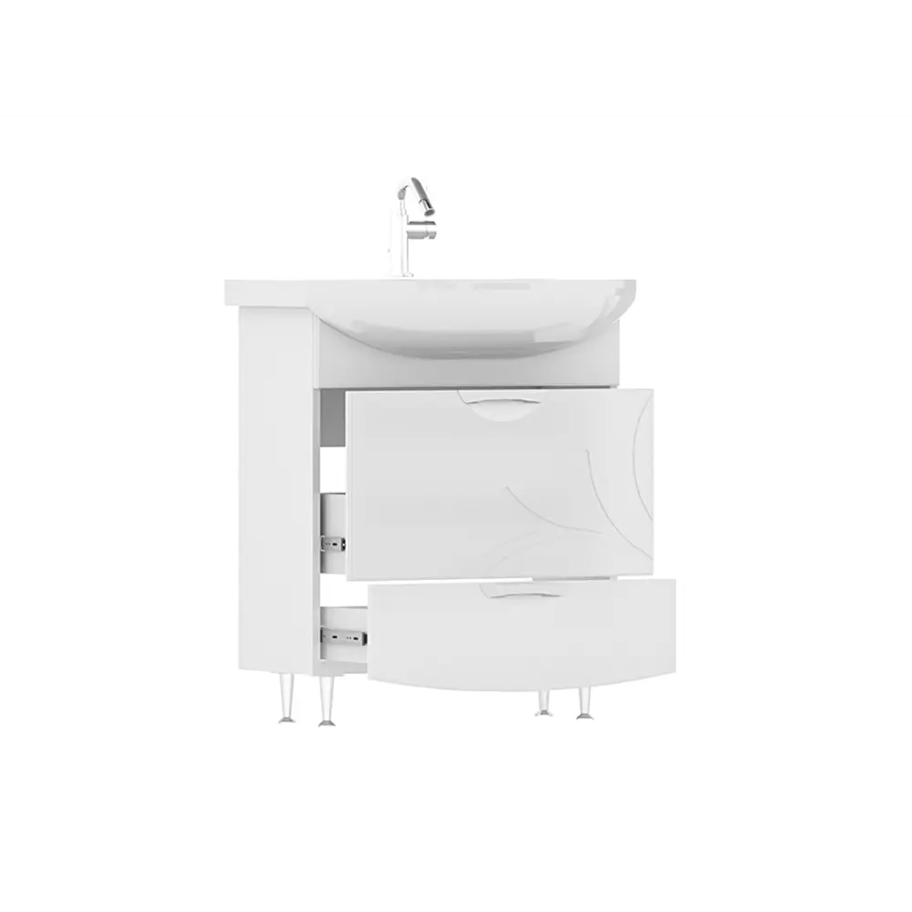 Фото Тумба под раковину Volna Adel tnADEL70.2Y-01 напольная 66см цвет белый Фото Тумба под раковину Volna Adel tnADEL70.2Y-01 напольная 66см цвет белый