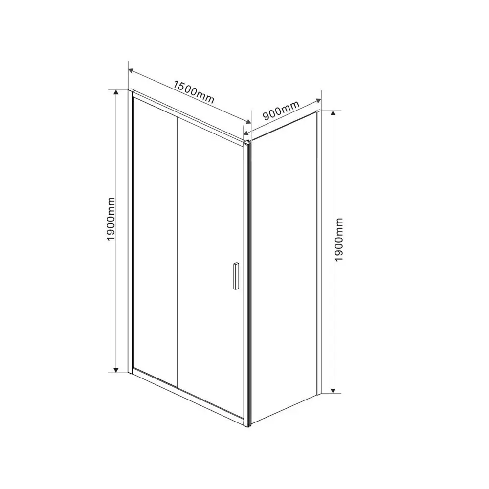 Фото 3 Душевой уголок Vincea VSR-1G9015CLGM прямоугольник 90x150см серый профиль эффект стекла прозрачный Фото 3 Душевой уголок Vincea VSR-1G9015CLGM прямоугольник 90x150см серый профиль эффект стекла прозрачный