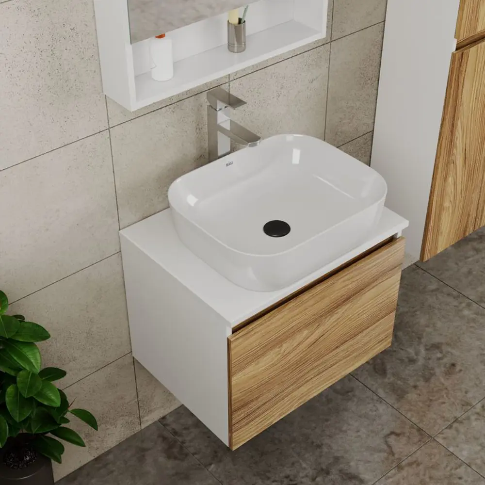 Фото 2 Комплект тумба Bauedge Bau Dream 60см с раковиной и смесителем BD2465 Фото 2 Комплект тумба Bauedge Bau Dream 60см с раковиной и смесителем BD2465