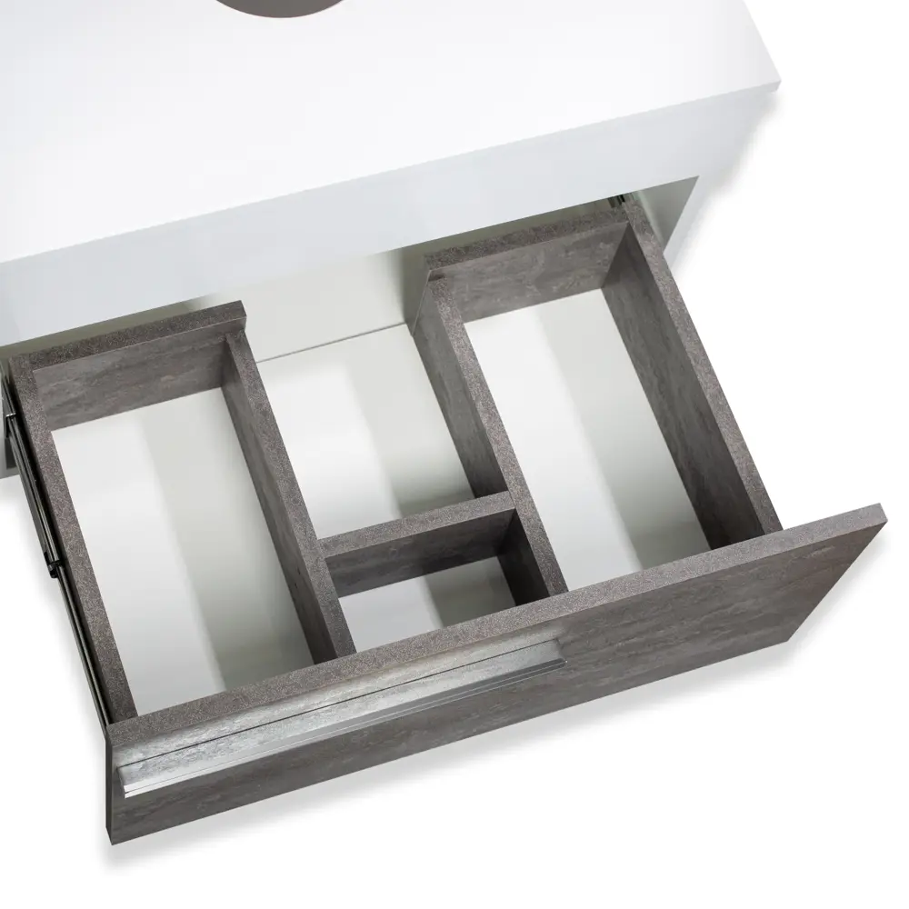 Фото 2 Тумба с раковиной Runo ВУДЛАЙН 85 подвесная цвет железный камень раковина TERZO 60 с донным клапаном Фото 2 Тумба с раковиной Runo ВУДЛАЙН 85 подвесная цвет железный камень раковина TERZO 60 с донным клапаном