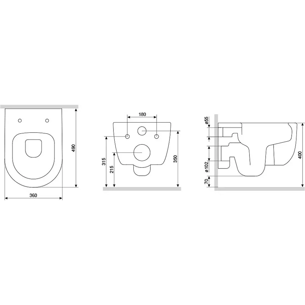 Фото 5 Комплект 3 в 1 инсталляция Grohe Rapid SL с унитазом Damixa Sirius DX86C1700SC, кнопка хром Фото 5 Комплект 3 в 1 инсталляция Grohe Rapid SL с унитазом Damixa Sirius DX86C1700SC, кнопка хром